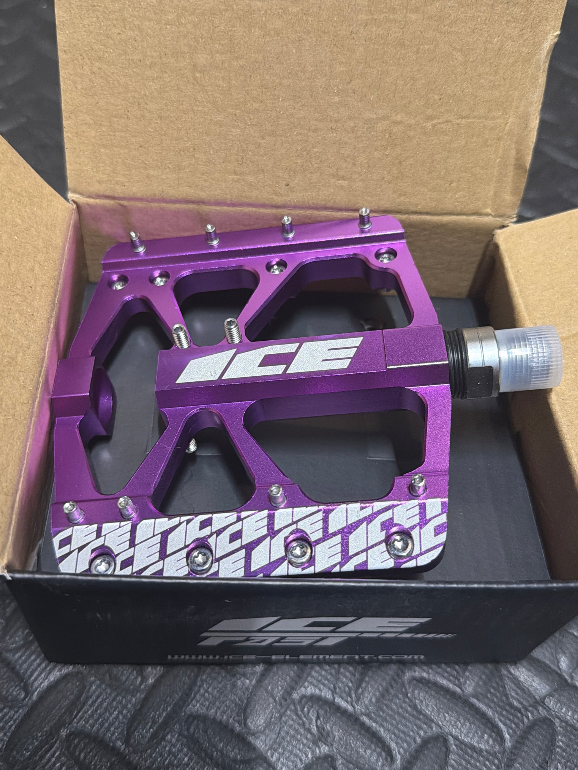 bike pedals purple PEDALS ICE FAST FLAT – ICE BMX USA